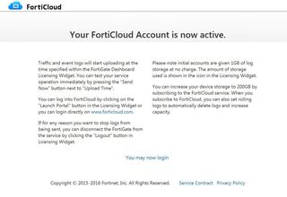 FortiCloudユーザー登録